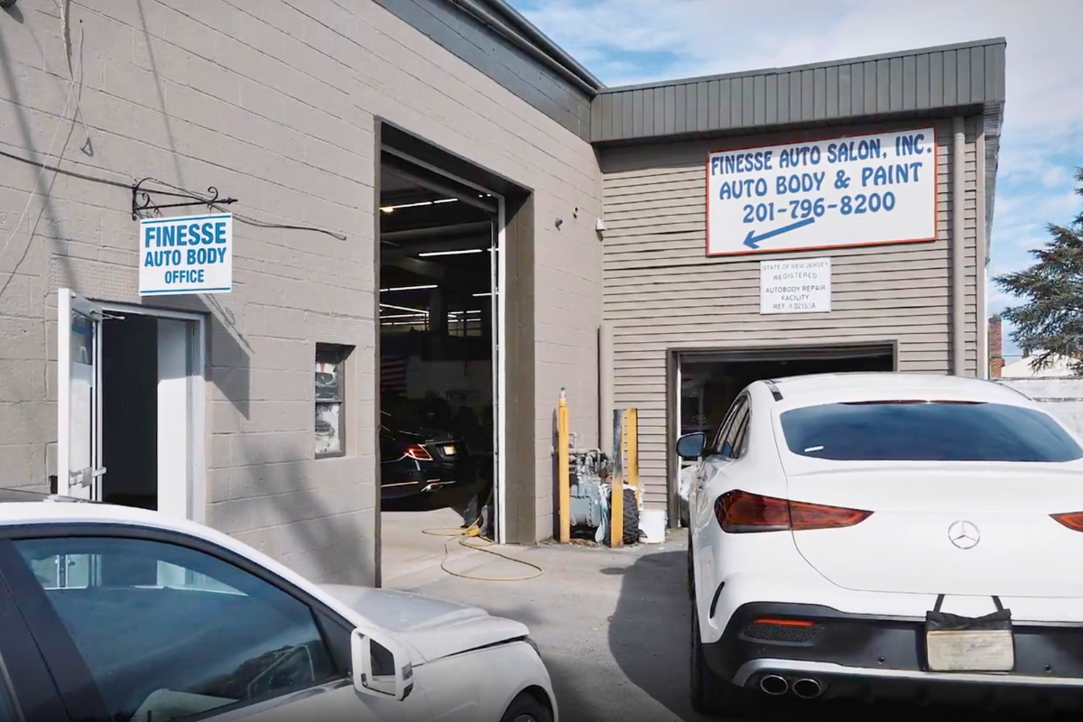 Finesse Auto Body shop interior